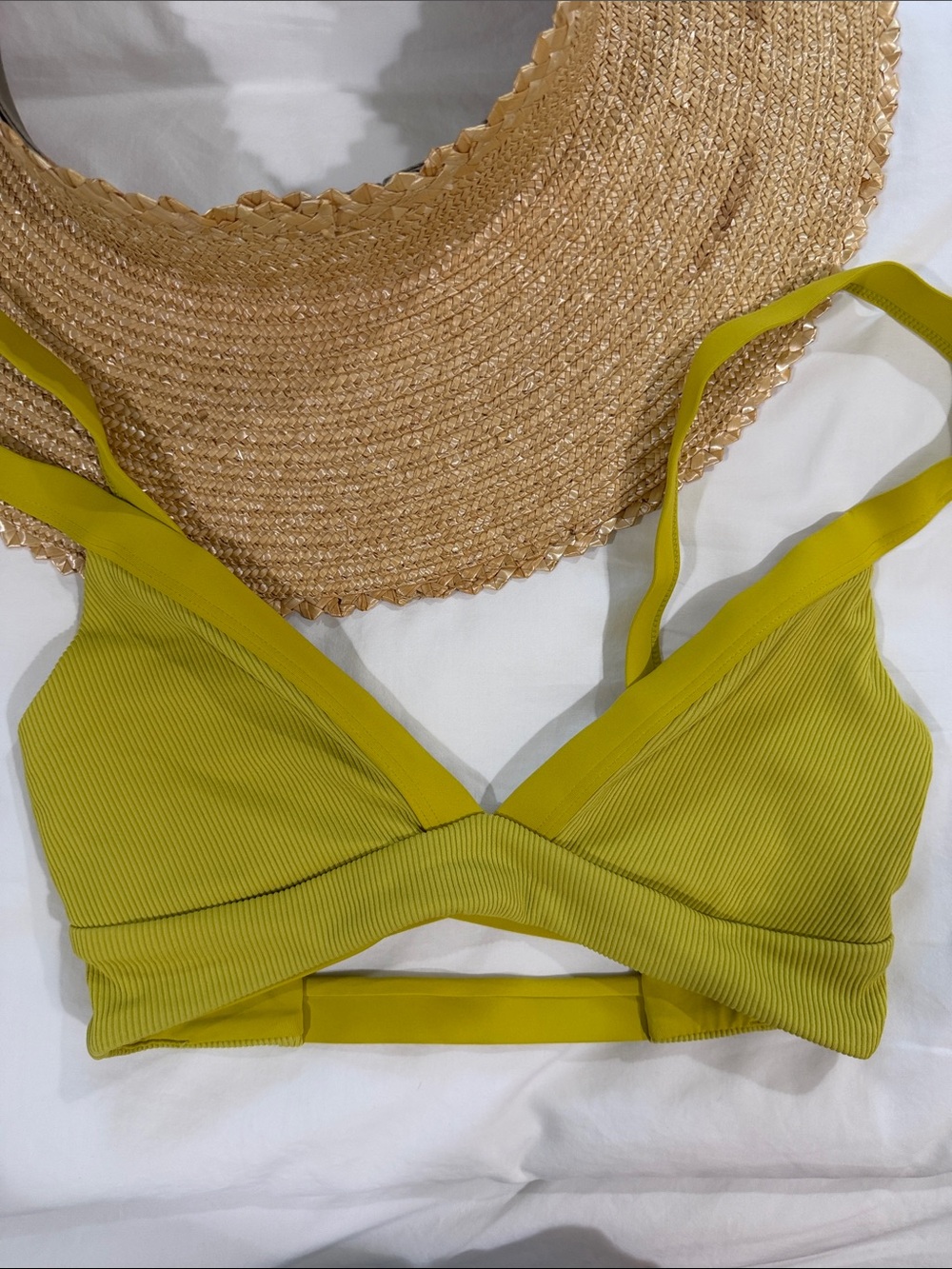L Space Ribbed Crossback Swim Top